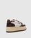 Zapatillas MEDALIST PLATFORM de piel blanca con parche con logo